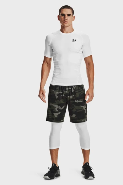Чоловіча біла футболка HG Armour Comp SS-WHT Under Armour M 1361518-100 - Фото 2 Чоловіча біла футболка HG Armour Comp SS-WHT Under Armour M 1361518-100 - зображення 2