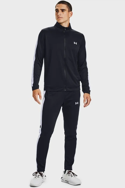 Чоловічий чорний спортивний костюм (кофта, штани) UA EMEA Track Under Armour M 1357139-001 - Фото 3 Чоловічий чорний спортивний костюм (кофта, штани) UA EMEA Track Under Armour M 1357139-001 - изображение 3