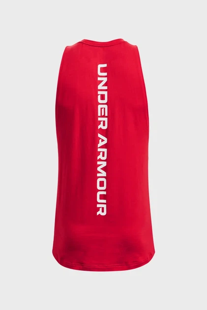 Майка чоловіча UA BASELINE COTTON TANK Under Armour S 1361901-600 - Фото 6 Майка чоловіча UA BASELINE COTTON TANK Under Armour S 1361901-600 - зображення 6