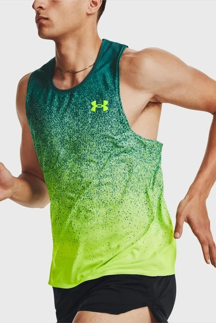 Чоловіча зелена майка UA RUSH CICADA SINGLET Under Armour M 1377314-722 - изображение 4