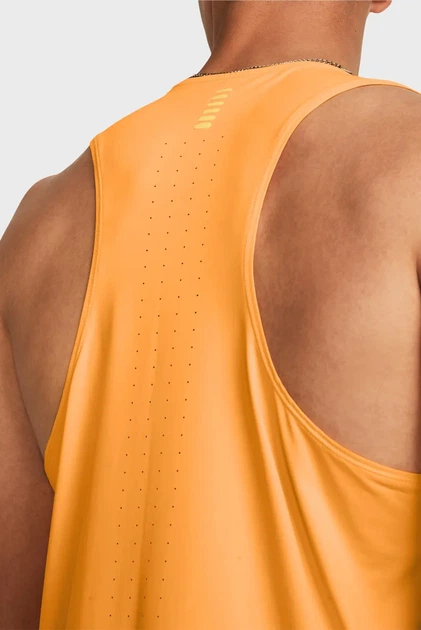 Чоловіча помаранчева майка UA LAUNCH ELITE SINGLET Under Armour S 1382608-803 - зображення 2
