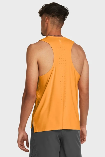 Чоловіча помаранчева майка UA LAUNCH ELITE SINGLET Under Armour S 1382608-803 - зображення 3