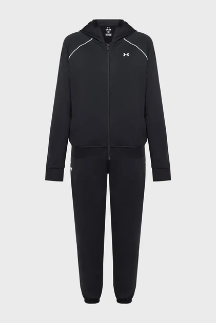 Жіночий чорний спортивний костюм (худі, штани) UA Rival Tricot Tracksuit HD Under Armour XXL 6001966-001 - изображение 4