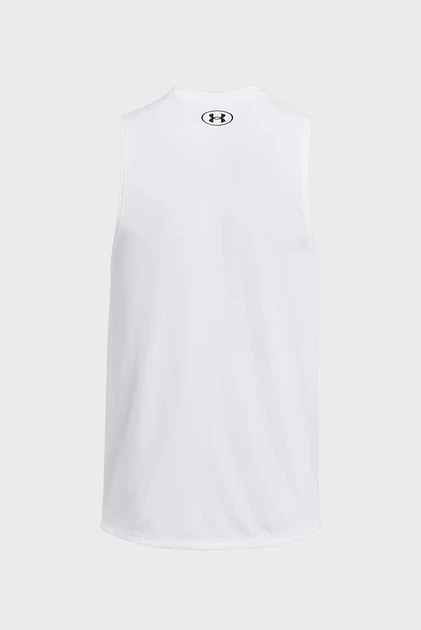 Чоловіча біла майка UA Tech Tank Under Armour M 1382795-100 - изображение 4