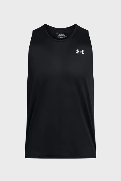Чоловіча чорна майка UA Tech Tank Under Armour M 1382795-001 - зображення 3