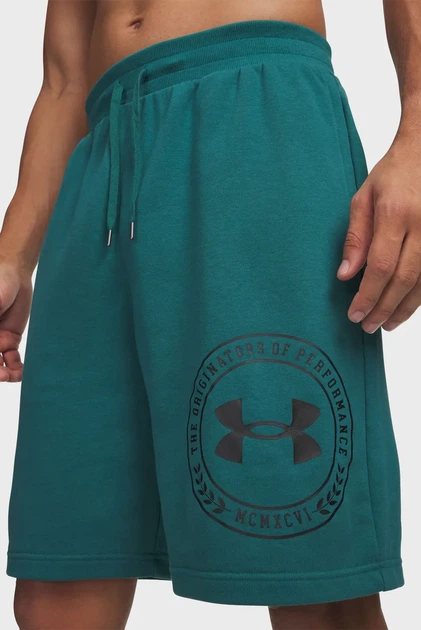 Чоловічі зелені шорти UA Rival LW Graphic Shorts-GRN Under Armour M 6014689-338 - Фото 2 Чоловічі зелені шорти UA Rival LW Graphic Shorts-GRN Under Armour M 6014689-338 - зображення 2