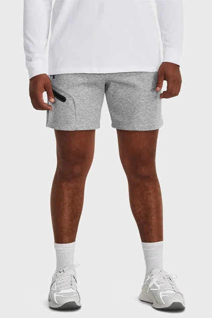Чоловічі сірі шорти UA Unstoppable Flc Shorts Under Armour 3XL 1379809-011 - Фото 1 Чоловічі сірі шорти UA Unstoppable Flc Shorts Under Armour 3XL 1379809-011 - изображение 1
