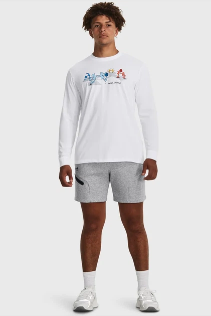 Чоловічі сірі шорти UA Unstoppable Flc Shorts Under Armour 3XL 1379809-011 - Фото 2 Чоловічі сірі шорти UA Unstoppable Flc Shorts Under Armour 3XL 1379809-011 - изображение 2
