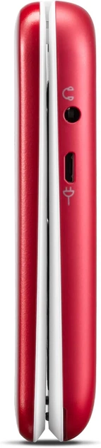 Телефон 2.8" Doro 6820 / 64/128Mb / 4G /1-SIM / Камера 2Мп / 1000мАг / Кнопка підтримки / Англійська мова / Red/White - зображення 3