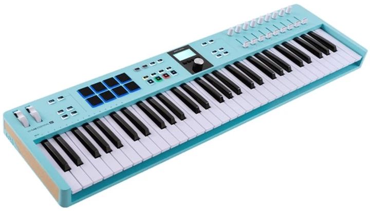 MIDI-клавіатура Arturia KeyLab Essential 61 Mk3 Aquamarine - зображення 2