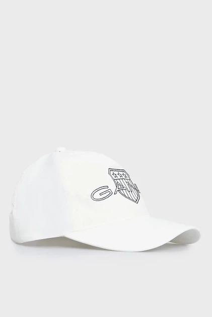 Чоловіча біла кепка LOGO CRINKLE CAP Gant OS 9900228 - Фото 1 Чоловіча біла кепка LOGO CRINKLE CAP Gant OS 9900228 - изображение 1