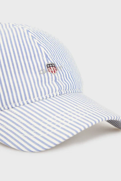 Чоловіча кепка у смужку SEERSUCKER CAP Gant OS 9900270 - изображение 4