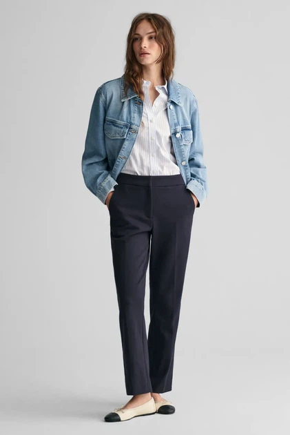 Жіноча сорочка у смужку REG CLASSIC POPLIN STRIPED Gant 38 4300214 - зображення 3