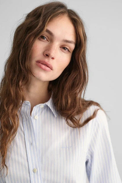Жіноча сорочка у смужку REG CLASSIC POPLIN STRIPED Gant 38 4300214 - зображення 4