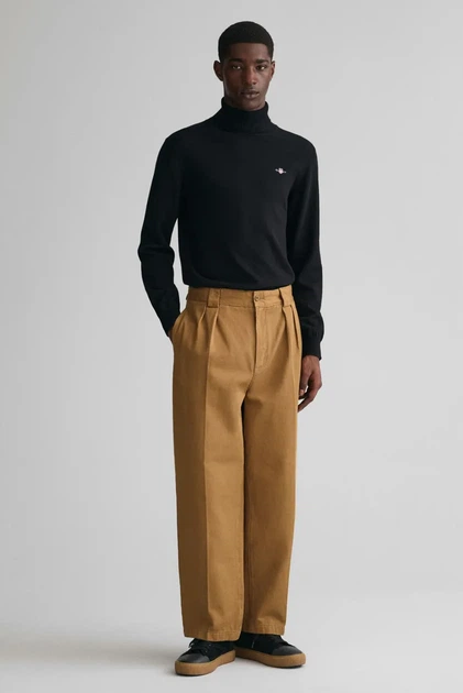 Чоловічий чорний гольф ROLLNECK Gant XXL 8060070 - изображение 2