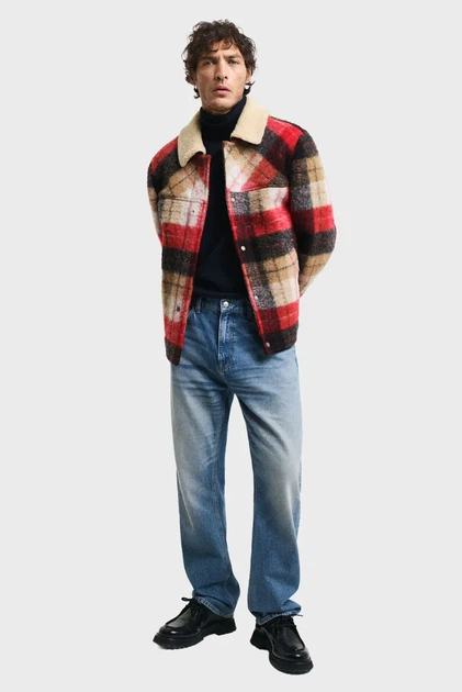 Чоловічий темно-синій гольф ROLLNECK Gant S 8060070 - Фото 2 Чоловічий темно-синій гольф ROLLNECK Gant S 8060070 - изображение 2