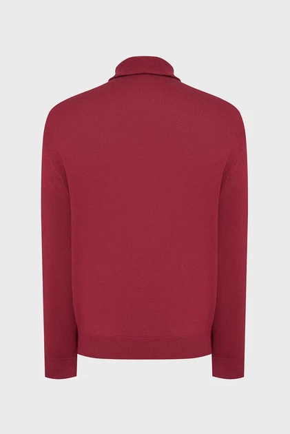 Чоловічий бордовий гольф CLASSIC Gant L 8030563 - Фото 2 Чоловічий бордовий гольф CLASSIC Gant L 8030563 - изображение 2