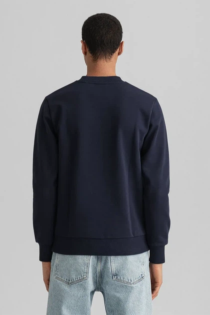 Чоловічий темно-синій світшот REG TONAL SHIELD C-NECK Gant XXXL 2036017 - изображение 3