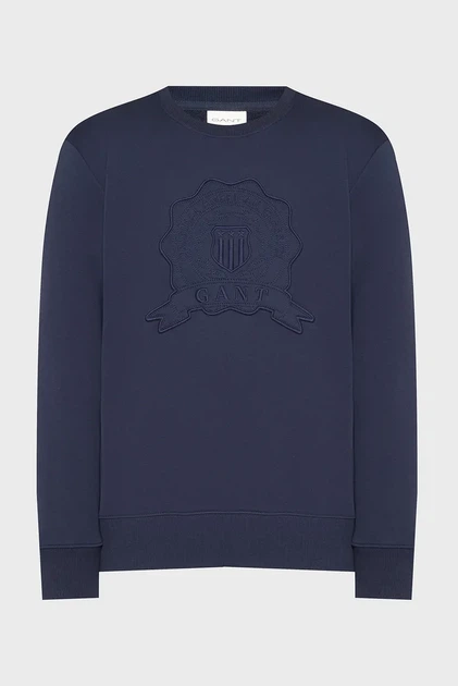 Чоловічий темно-синій світшот EMBROIDERED Gant XXL 2067075 - Фото 1 Чоловічий темно-синій світшот EMBROIDERED Gant XXL 2067075 - изображение 1