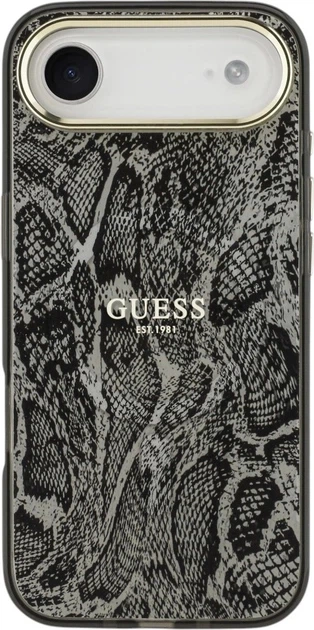 Etui Guess Python Pattern MagSafe do Apple iPhone Air Black (3666339535322) - obraz 2