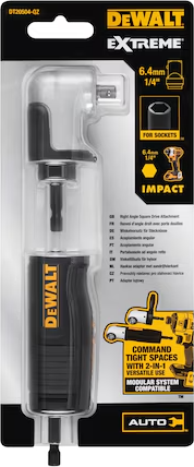 Adapter kątowy DeWalt HEX na 1/4" do zakrętarek (DT20504-QZ) - obraz 2
