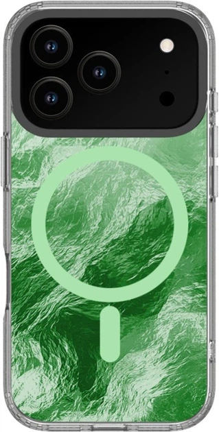 Etui plecki Evelatus IMD Glacier MagSafe Case do Apple iPhone 17 Pro Green (EVEAPP17PIGCWMGR) - obraz 2