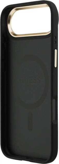 Etui Guess 4G Strass Logo & Big Strap Metal Buttons MagSafe do Apple iPhone Air Black (GUHMP17MP4G4DCSK) - obraz 7