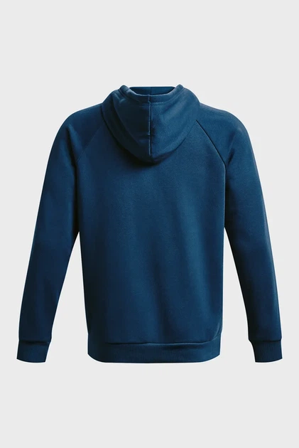 Чоловіче темно-синє худі UA Rival Fleece Logo HD Under Armour S 1379758-426 - изображение 6