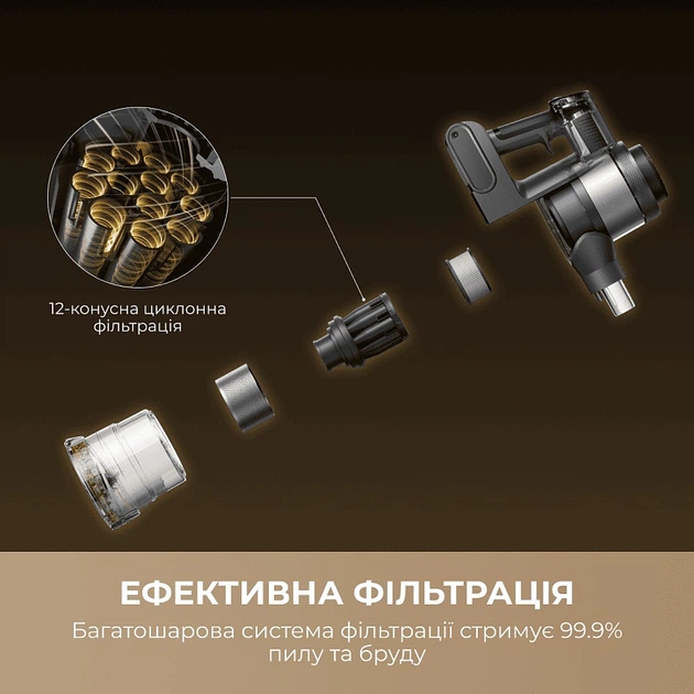 Акумуляторний пилосос Mova S7 (V2595E) - зображення 5