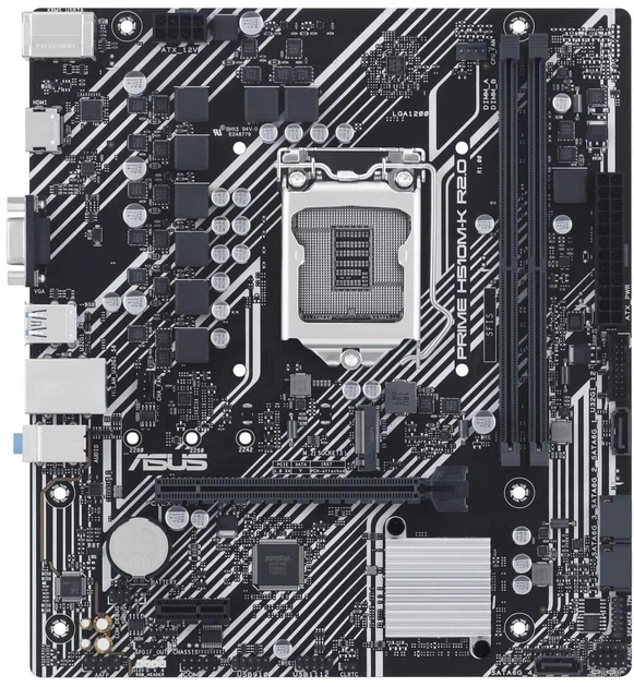 Материнська плата ASUS PRIME H510M-K R2.0 (s1200, Intel H470, PCI-Ex16) - Фото 1 Материнська плата ASUS PRIME H510M-K R2.0 (s1200, Intel H470, PCI-Ex16) - зображення 1