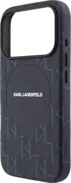 Etui Karl Lagerfeld Monogram Logo MagSafe do Apple iPhone 17 Pro Blue (KLHMP17L5PGKLMCB) - obraz 6