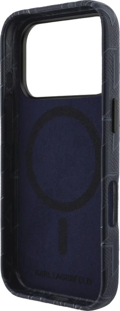 Etui Karl Lagerfeld Monogram Logo MagSafe do Apple iPhone 17 Pro Blue (KLHMP17L5PGKLMCB) - obraz 7