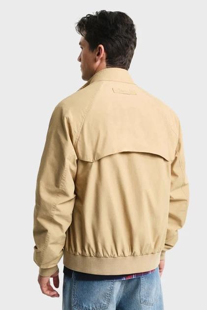 Чоловіча бежева вітровка COTTON HARRINGTON JACKET Gant L 7006484 - изображение 3