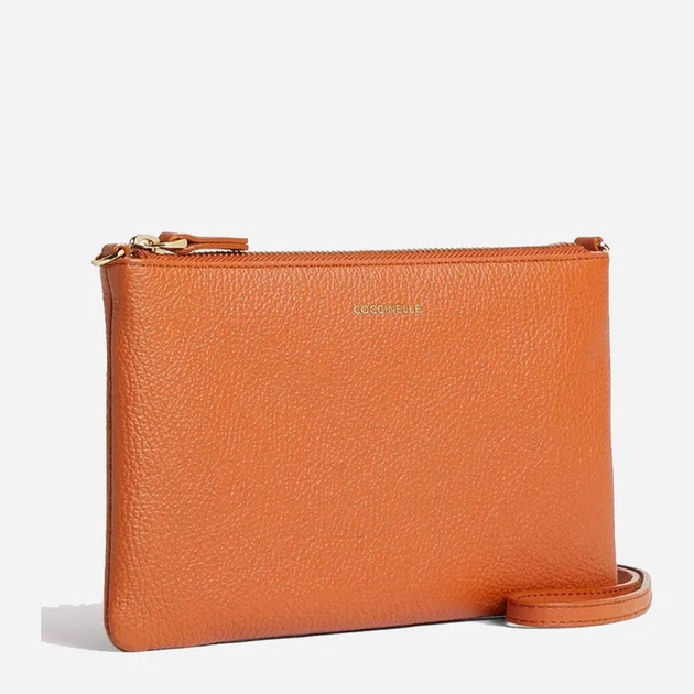 Torebka crossbody damska skórzana Coccinelle Best Crossbodymini E5MMA55F401 R41 Pomarańczowa (800070354331) - obraz 3