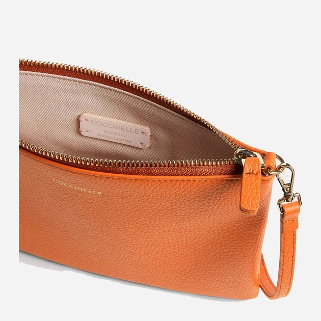 Torebka crossbody damska skórzana Coccinelle Best Crossbodymini E5MMA55F401 R41 Pomarańczowa (800070354331) - obraz 4