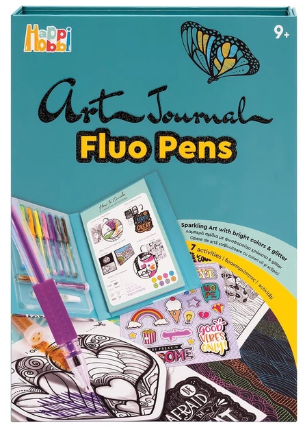 Набір для творчості As Company HappiHobbi Art Journal Неонові ручки (5203068110406) - зображення 4