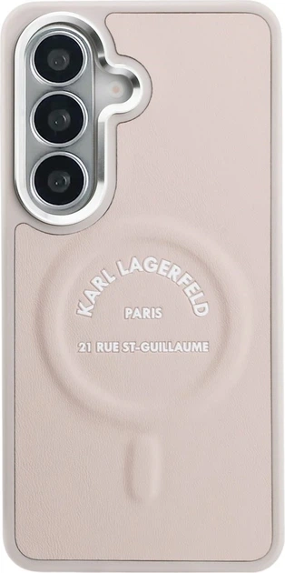 Чохол Karl Lagerfeld Embossed Ring RSG Logo MagSafe для Samsung Galaxy S26 Plus Pink (KLHMS26MPSKRSGEP) - зображення 2