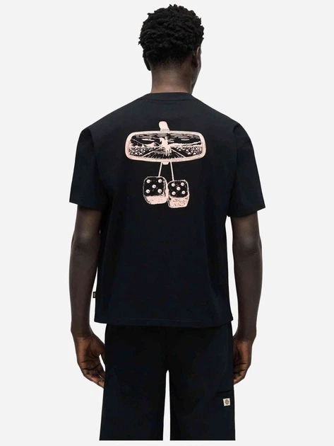 Футболка бавовняна довга чоловіча Dickies Polk Ss DK0A88GOBLK1 M Чорна (800070354597) - зображення 2