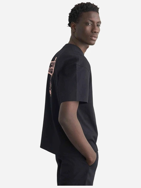 Футболка бавовняна довга чоловіча Dickies Polk Ss DK0A88GOBLK1 L Чорна (800070354598) - зображення 4