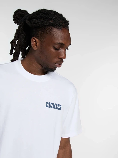Koszulka bawełniana długa męska Dickies Plain City Ss DK0A88JI0WH1 L Biała (800070354617) - obraz 4