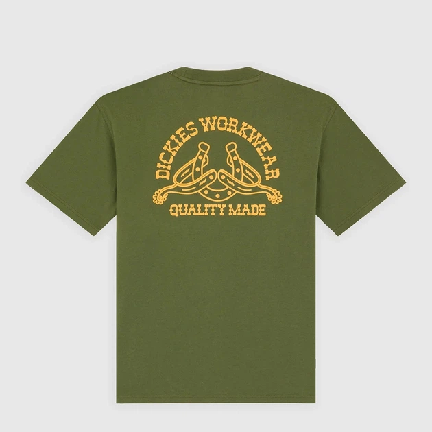Футболка бавовняна довга чоловіча Dickies Bettsville Ss DK0A8887K721 L Хакі (800070354537) - зображення 7