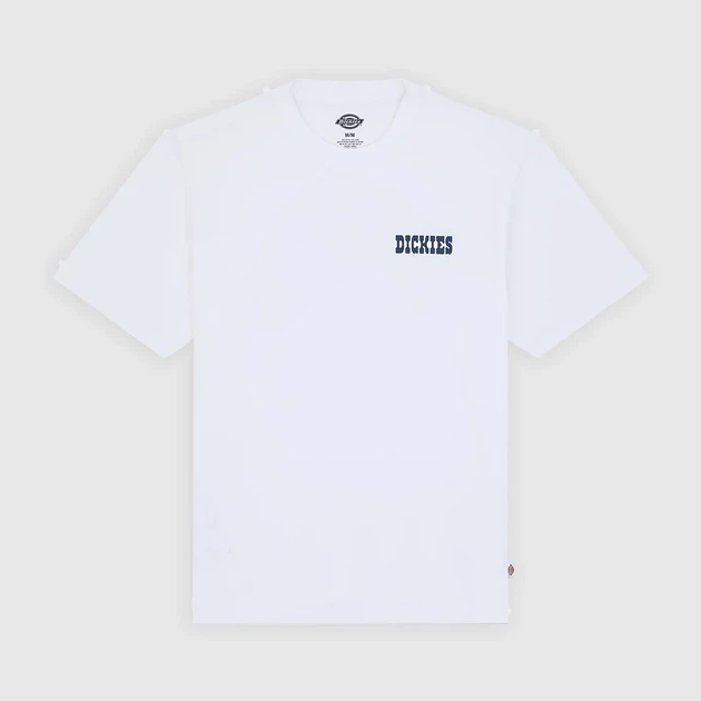 Футболка бавовняна довга чоловіча Dickies Plain City Ss DK0A88JI0WH1 S Біла (800070354615) - зображення 7