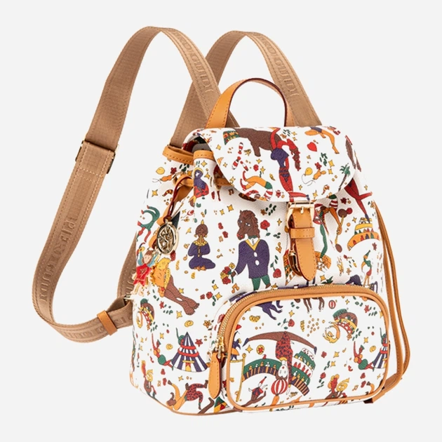 Рюкзак жіночий тканинний Piero Guidi Alice 215G61985 98 Білий (800070359114) - зображення 4