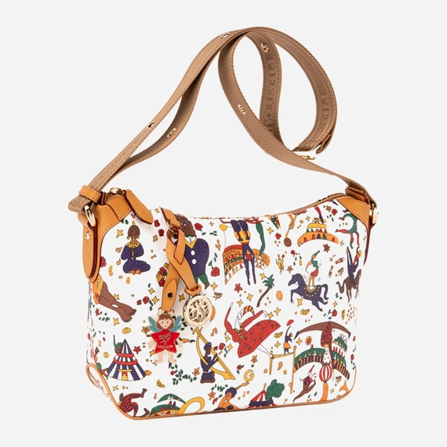 Torebka crossbody damska materiałowa Piero Guidi Beatrice 21AF11985 98 Biała (800070359111) - obraz 2