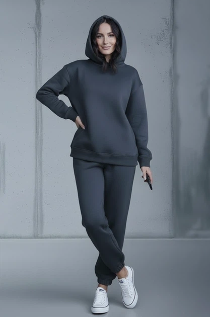 Жіночий Трикотажний Костюм графіт Mika - VAMPASUE - M/L - изображение 3