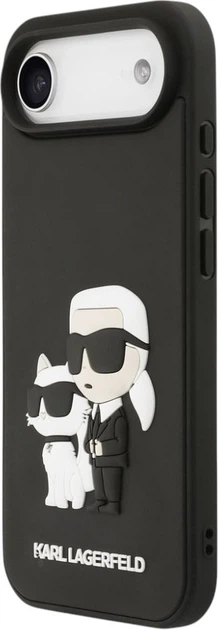 Чохол Karl Lagerfeld 3D Rubber Karl and Choupette для Apple iPhone Air Black (KLHCP17M3DRKCNK) - зображення 3