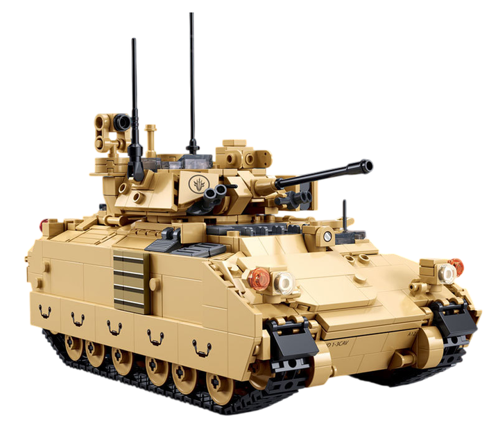 Военный конструктор танк с фигурками и подвижными деталями M3A3 Bradley Sluban ModelBricks 905 деталей - изображение 2