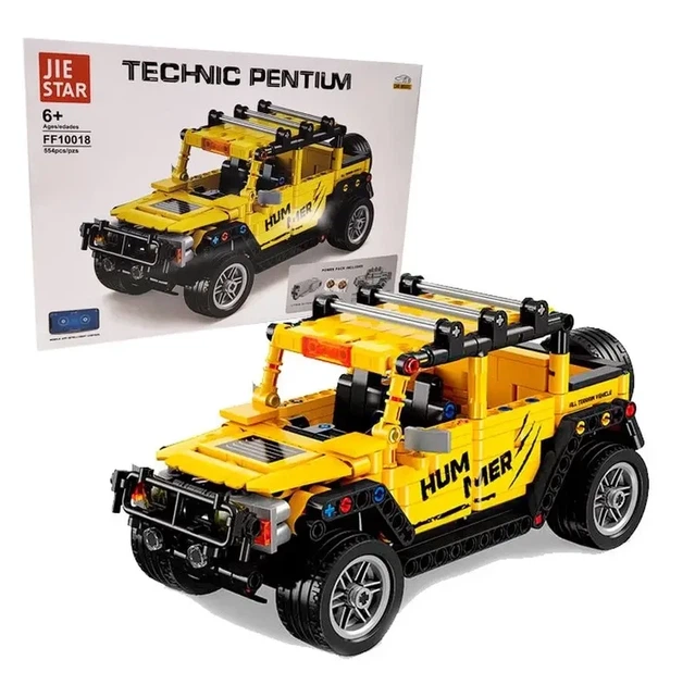 Конструктор машина на радіокеруванні Спорткар позашляховик Hummer H2 Jie Star 554 деталі - зображення 7