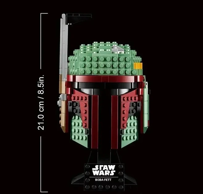 Конструктор Звездные войны Голова Шлем Бобы Фетта Star Wars Boba Fett 656 деталей - изображение 8