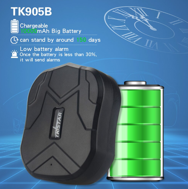 GPS трекер на магніті TKSTAR TK 905B 10 000 mAh (180 днів) - зображення 6